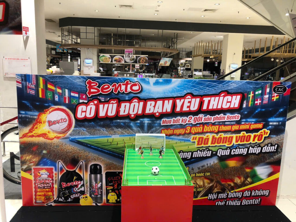 Backdrop gian hàng Bento tại AEON Mall